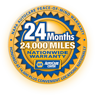 NAPA 24 Months/24000 miles Warranty | Centennial Automotive Repair